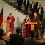 2010 Angela Merkel has been granted a doctor honoris causa title by Ruse University "Angel Kanchev"